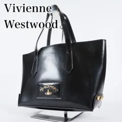 【極美品✨】ヴィヴィアンウエストウッド ハンドバッグ オーブ金具 レザー 黒