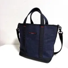 【良品☆90s】ポロジーンズ　 ラルフローレン トートバッグ デニム 国旗