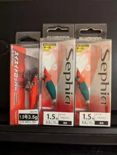 シマノ スイスイドロッパー1.5号 ３個セット ゼンアカ 全赤 アカミドリ 赤緑のサムネイル