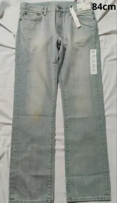 UNIQLO レギュラーフィット ストレートジーンズ 33(84cm) 訳あり