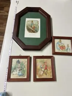 ピーターラビット 4点セット 木製フレーム インテリア 絵画のサムネイル