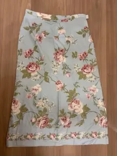 Harrods シルク100% 花柄スカートのサムネイル