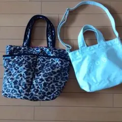 BEAMS LIGHTS レオパード柄トートバッグ coenバッグ２点