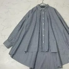 mizuiro ind 大きいサイズ 日本製 長袖 ロング シャツ ブラウスのサムネイル