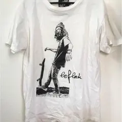 leflah スケボープリントTシャツ