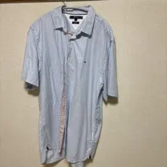 TOMMY HILFIGER TH FLEX XL半袖シャツ ストライプ
