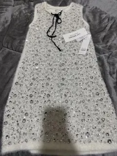 リリーブラウン　ビジューワンピース