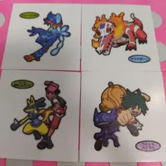 ポケモンパン　ポケモンデコキャラシール4枚