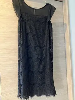 REBECC TAYLOR黒 レース ひざ丈ワンピース サイズ2