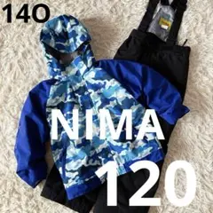 #14O✨NIMA✨スキー スノボ ウェア 上下セット120 キッズ 迷彩