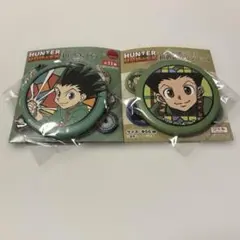 HUNTER×HUNTER ゴン　和紙缶バッジ　２個セット　ハンターハンター