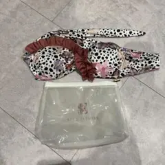 eimy istoire ダルメシアン柄水着 ポーチ付き