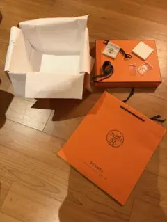 エルメス 空箱 079 保存袋付き ボリード31 バーキン30 BOX オレンジ