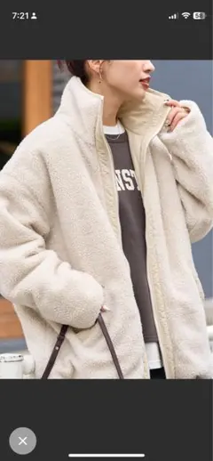 フリークスストア　スタンドカラー リバーシブル ボア ブルゾン