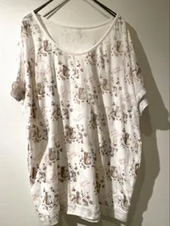 scolarスカラーリス柄 総柄 半袖 Tシャツ カットソーのサムネイル