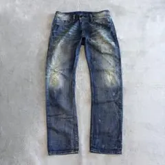 grunge diesel fade damage denim pants y2 - メルカリ