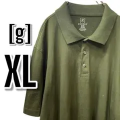 【693】GEORGE XL大きめオリーグリーン USA古着 ポロシャツのサムネイル