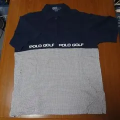 90sポロゴルフ ラルフローレン ハーフジップポロシャツ ビッグロゴ L相当