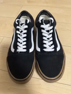 vans黒 スエード ローカットスニーカー