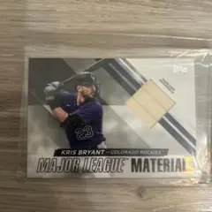 Kris Bryant Topps Major League Material