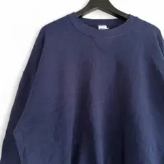 メキシコ ヴィンテージ RUSSELL 無地スウェット XXL ネイビー H14