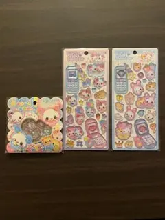 【正規品】【最終値下げ】平成はっぴーフォン おはじき シール3点セット