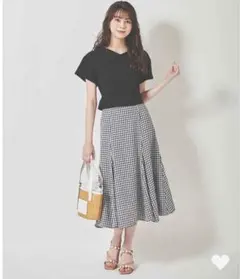 31 sons de mode マルチウェイギンガムチェックスカートセット