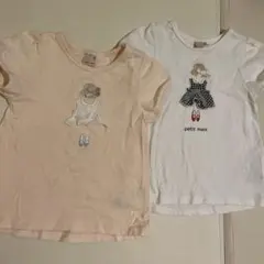 petit main Tシャツ 2枚セット 100cm
