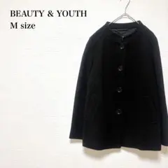 ビューティーアンドユース/ノーカラーコート/シンプル/ウール/日本製/Mのサムネイル