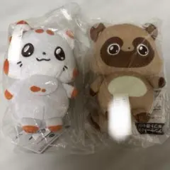 【新品】二尾の小狐てnこ いっしょにおすわりぬいぐるみ ぽんきち てんこセット