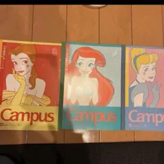 キャンパス　campusノート３冊セット　ディズニープリンセス
