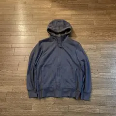 00s OLD UNIQLO ジップパーカー ブルー ボア y2k グランジ M