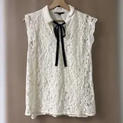 美品　BANANA REPUBLIC ノースリーブブラウス　Sサイズ