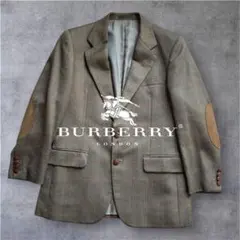 【胡桃釦&本革肘当て】 BURBERRYS テーラードジャケット