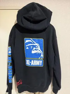 【人気デザイン】XLARGE XL-ARMY バックロゴ パーカー XLブラック XLARGE（エクストラ ラージ） 全2色 パーカー XL-ARMY HOODED SWEAT