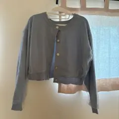 ライトブルーカーディガン 長袖のサムネイル