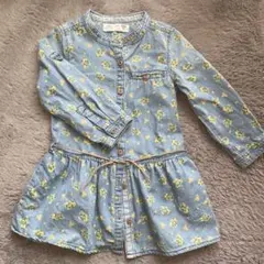 Zara 花柄デニムワンピース 18/24ヶ月