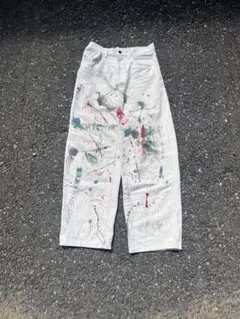 ペインターパンツ ホワイトリメイク アメカジ バイカー 山田蓮