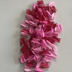 ピンクと薄いピンクと赤の折り鶴ハンドメイド 100個セット