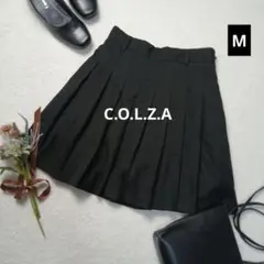 2277ꕤコルザ プリーツスカート インナー付【M】黒 ミニ スカパン ハニーズ