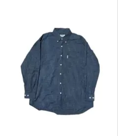 renoma チェック柄 長袖シャツ LL ネイビー系