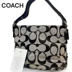 【極美品】COACH ショルダーバッグ シグネチャー ワンショルダー 斜め掛け