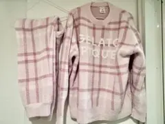 GELATO PIQUE チェック柄 ルームウェア 上下セット