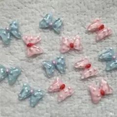 ミニー風　リボン　ネイルパーツセット❤️