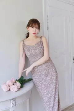 andmary Flora ribbon long dress ivory - メルカリ