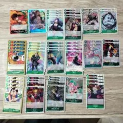 ワンピースカード　赤緑ルフィデッキ　ルフィ　シャンクス　サンジ　ゾロ
