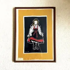 18世紀フランス宮廷画家ドルーエ原画の模写画20世紀ブルゲム作