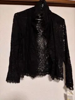 ブラックレースカーディガン