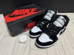 NIKE AIR JORDAN 1 RETRO HIGH OG 白×黒 25.5