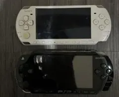 SONY PSP-3000 ホワイト & PSP-1000 ブラック 本体2台